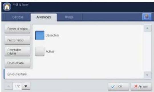 SAMSUNG SCX8030ND - Envoi d'une télécopie prioritaire - 2