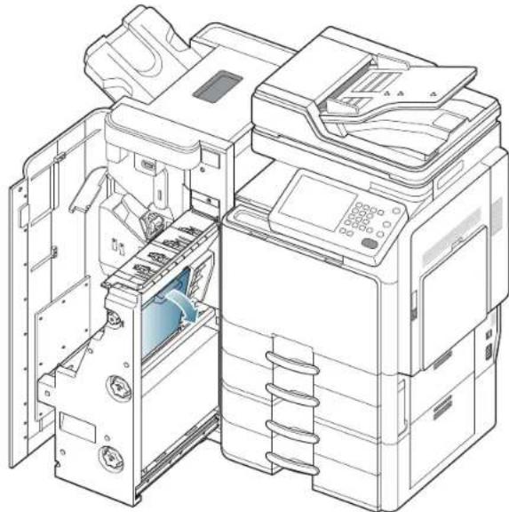 SAMSUNG SCX8030ND - Bourrage papier avant le pliage de livret (finisseur de livret 3 250 feuilles uniquement) - 5