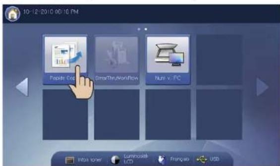 SAMSUNG SCX8030ND - Utilisation du menu Rapide Copier - 1