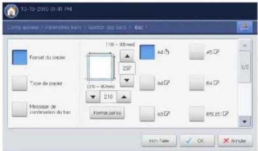 SAMSUNG SCX8030ND - Réglage du format de papier - 2