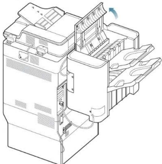 SAMSUNG SCX8030ND - Bourrage papier à l'intérieur du finisseur durant l'éjection vers le bac supérieur - 2