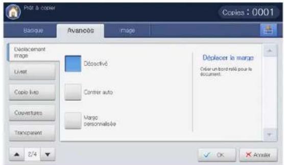 SAMSUNG SCX8030ND - Copie avec déplacement d'image - 2