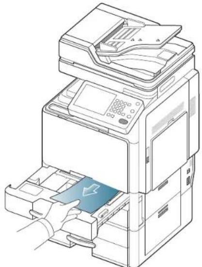SAMSUNG SCX8030ND - Bourrage papier dans le bac 1 - 6
