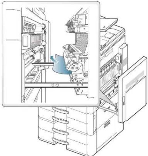 SAMSUNG SCX8030ND - Bourrage papier en bas du trajet recto/verso (bourrage de cadrage recto/verso) - 4