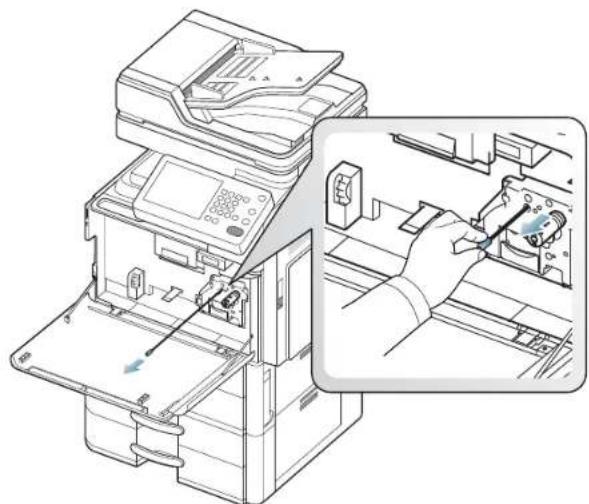 SAMSUNG SCX8030ND - Nettoyage du bâtonnet pour la poussière de papier et du chargeur de l'unité d'imagerie - 7