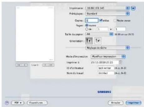 SAMSUNG SCX8030ND - Réglage de tâche - 5