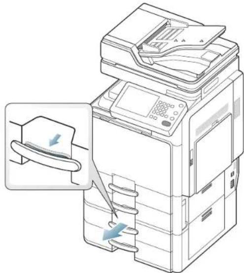 SAMSUNG SCX8030ND - Bourrage papier dans le bac 3 - 4