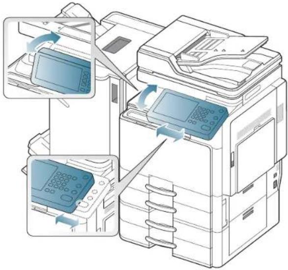 SAMSUNG SCX8030ND - Réglage d'inclinaison du panneau de commande - 1