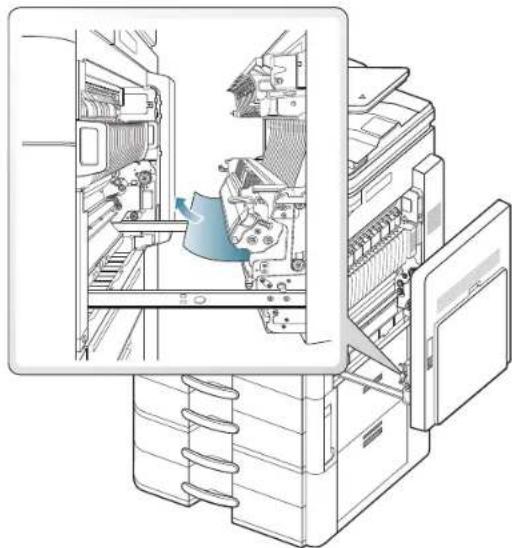 SAMSUNG SCX8030ND - Bourrage papier en haut du trajet recto/verso (bourrage de retour recto/verso) - 4
