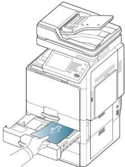SAMSUNG SCX8030ND - Bourrage papier dans le bac 2 - 5
