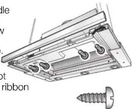 Technical diagram of a mechanical assembly with labeled components and a screw detail view