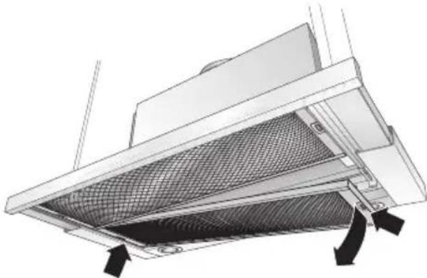 SIEMENS LI48930 - Desmontar y montar los filtros antigrasa metálicos: - 1
