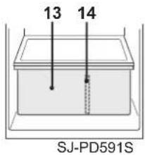 SHARP SJPD591SS - Vaisiu ir darzoviu deze - 1
