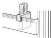 SHARP SJRP320TBE - Flessenstopper / Steun - 1