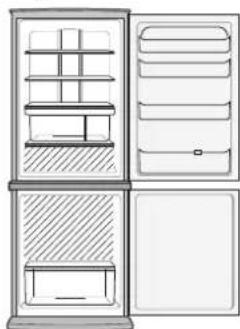 SHARP SJRP320TBE - Door het verwijderen van de volgende accessoires, zoals in de figuur hieronder aangegeven,+kunnenmeer etenswaren worden opgeborgen. - 1