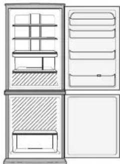 SHARP SJRP320TBE - Plus d'aliments peuvent être rangés en retardant les accessoires suivants comme indiqué dans la figure ci-dessous. - 1