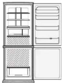 SHARP SJRP320TBE - De hoeveelheid stroomverbruik van dit model is gemeten volgens de internationale standard voor koelkastprestaties. - 2