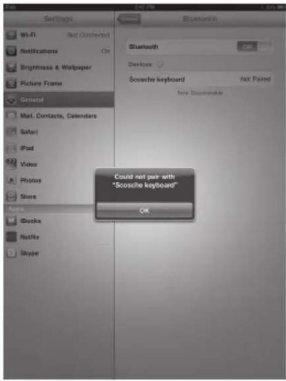 Scosche BTKB - Le jumelage du clavier freeKey à l'iPhone, l'iPad et l'iPod - 3