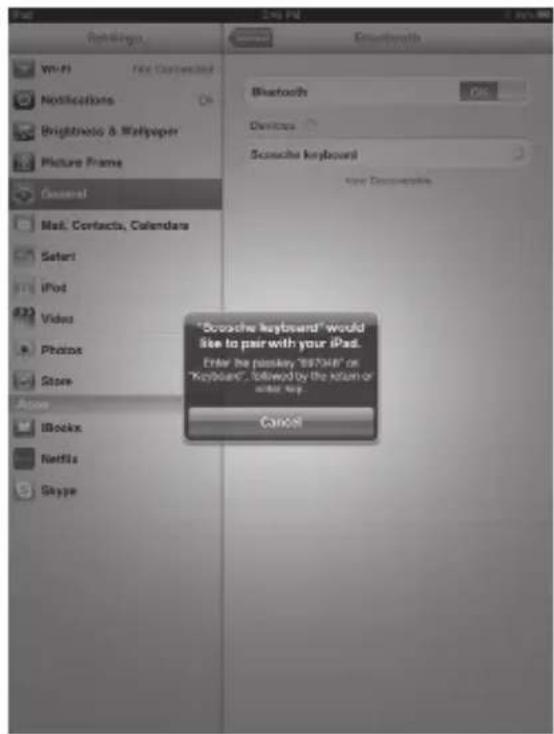Scosche BTKB - Le jumelage du clavier freeKey à l'iPhone, l'iPad et l'iPod - 1