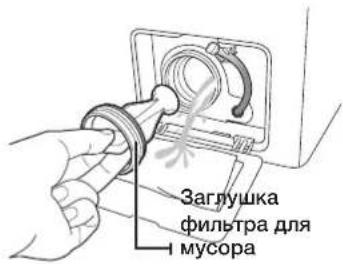SAMSUNG WF1602NHW - ЧИСТКА ФИЛЬТРА ДЛЯ МУСОРА - 2