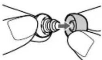 SONY DRBT160AS - So tragen sie die Ohrpolster richtig - 1