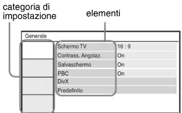 SONY DVPFX740DTB - Premere ↑/↓ per selezionare "Impostazione", quindi premere ENTER. - 1
