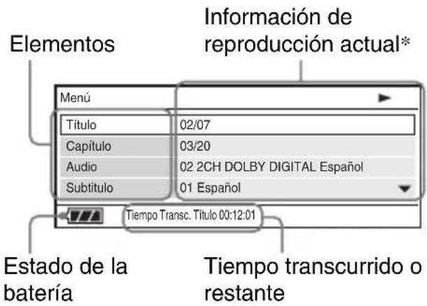 SONY DVPFX740DTB - Pulse DISPLAY mientras reproduce un DVD. - 1