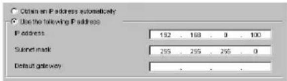 SONY SNCRZ25N - Pour spécifique l'adresse IP manuellement : - 1