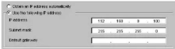 SONY SNCRZ25N - To specify the IP address manually: - 1