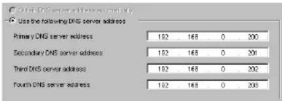 SONY SNCRZ25N - Para especificarmanualmente las direcciones del servidor DNS: - 1