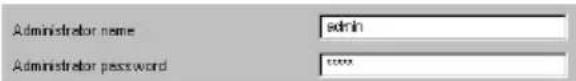 SONY SNCRZ25N - 10Escriba los values de Administrator name y Administrator password. - 1