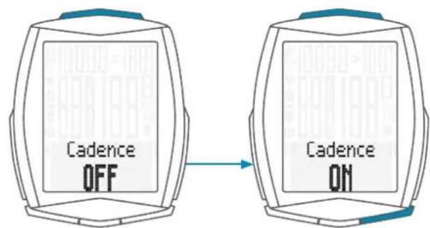 SCANSONIC M6 - Comment activer l'option "Cadence"? - 3