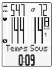 SCANSONIC M6 - Affectation des touches / Fonctions avec les options "Fréquence cardiaque" + "Cadence" - 7