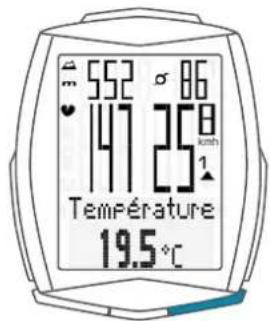 SCANSONIC M6 - Ecran avec les options "Fréquence cardiaque" + "Cadence" - 3