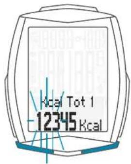 SCANSONIC M6 - Réglages – Valeurs totales / Calories totales brûlées - 1