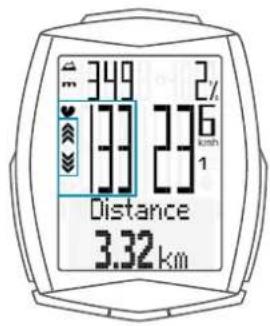 SCANSONIC M6 - Ecran dans l'option "Fréquence cardiaque" - 2