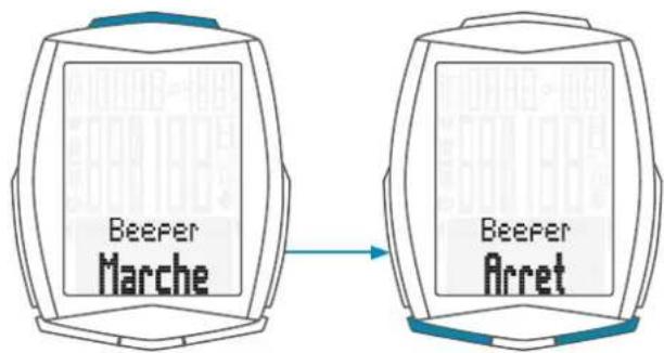 SCANSONIC M6 - Comment régler le bip ? - 2