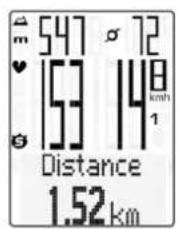 SCANSONIC M6 - Affectation des touches / Fonctions avec les options "Fréquence cardiaque" + "Cadence" - 1