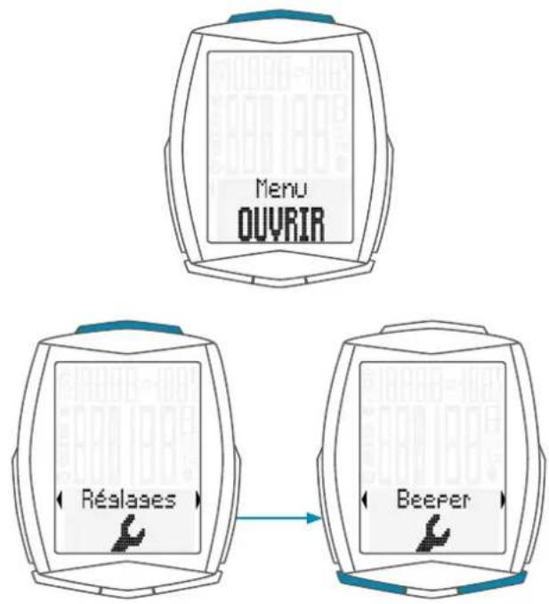 SCANSONIC M6 - Comment régler le bip ? - 1