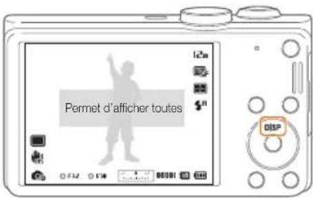 SAMSUNG WB690 - Réglages du type d'affichage - 1