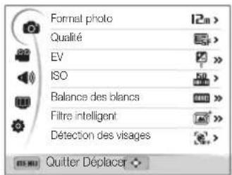 SAMSUNG WB690 - Ex : sélection d'une option de balance des blancs dans le mode Programme - 2