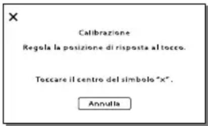 SONY Handycam HDRPJ740VEB - Informazioni sulla regolazione del pannello sensibile al tocco ([Calibrazione]) - 1