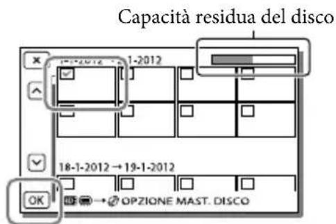 SONY Handycam HDRPJ740VEB - Per eseguire la funzione [OPZ. MAST. DISCO] - 1