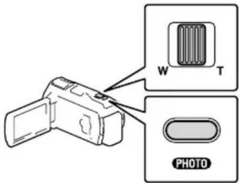 SONY Handycam HDRPJ740VEB - Spostare la leva dello zoom motorizzato per selezionare l'immagine che si desidera riprodurre, quindi premere PHOTO per avviare la riproduzione. - 1