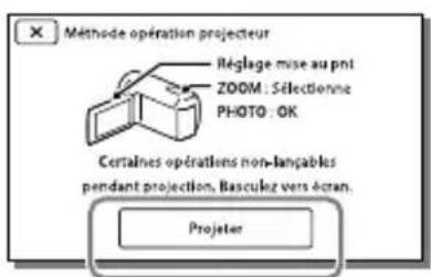 SONY Handycam HDRPJ740VEB - Utilisation du projecteur intégré - 3