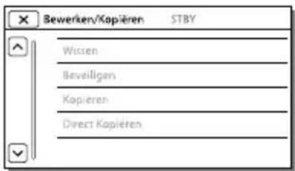 SONY Handycam HDRPJ740VEB - Wanneer u een menu-item niet kunt selecteren - 1