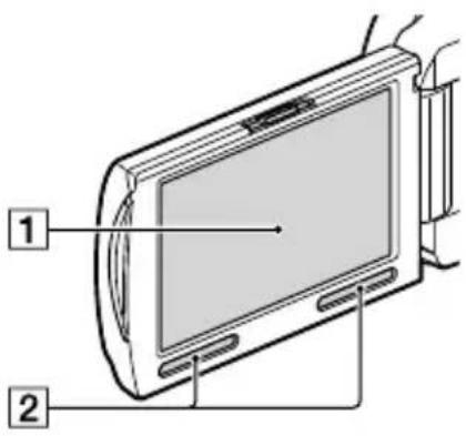 SONY Handycam HDRPJ740VEB - Teile und Bedienelemente - 2
