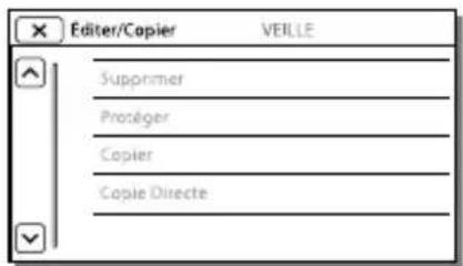SONY Handycam HDRPJ740VEB - Lorsque vous ne pouvez pas sélectionner une option d'un menu - 1