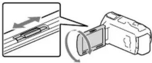 SONY Handycam HDRPJ740VEB - Réglez la mise au point de l'image projetée en utilisant la manette de PROJECTOR FOCUS. - 1