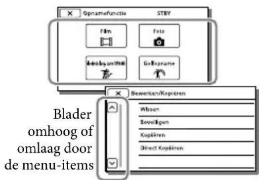 SONY Handycam HDRPJ740VEB - Selecteer MENU - 3